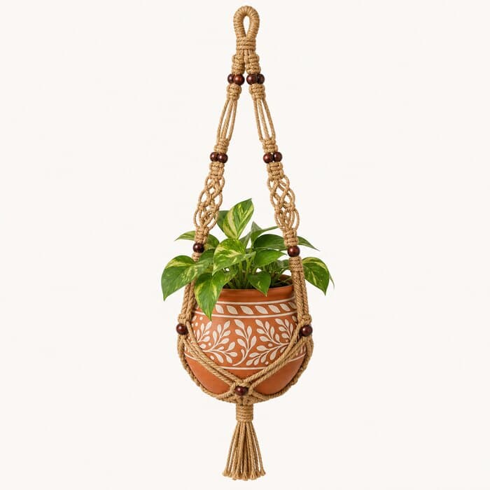 Brahmaputra Hanging Jute Macramé Planter