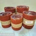 Ahiyana Multi Color Eco-Friendly Natural Seagrass Planter Tub Cover Set With Plastic Lining