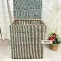Ahiyana Premium Square Seagrass Laundry Basket with Lid