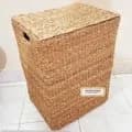 Ahiyana Big Size Premium Square Seagrass Laundry Basket with Lid
