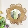 Ahiyana Handmade natural Seagrass Wall Hanging Mirror with Strong Metal Frame
