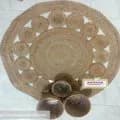 Ahiyana Premium Machine Made Seagrass Round Mat - 36 Inch | Aesthetic Home Decor Rug
