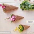 Ahiyana Handmade Natural Seagrass V-Shape Wall Hanging Flower Basket and Plant Holder