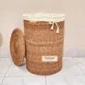 Ahiyana Round Laundry Basket With Fabrik Cover