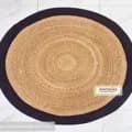 Ahiyana Premium Machine Made Seagrass Round Mat - 36 Inch | Aesthetic Home Décor Rug