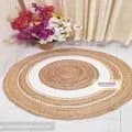 Ahiyana Premium Machine Made Seagrass Round Mat - 36 Inch | Aesthetic Home Décor Rug