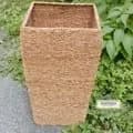 Ahiyana Premium Square Seagrass Laundry Basket - Durable Metal Frame