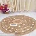 Ahiyana Premium Machine Made Jute Round Mat - 36 Inch | Aesthetic Home Décor Rug