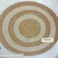 Ahiyana Premium Machine Made Seagrass Round Mat - 60 Inch | Aesthetic Home Decor Rug